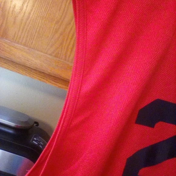 Foot Locker Vintage Red Polyester Mesh #24 Sleeveless Jersey. Sz. Men 2XL. NWOT! - Picture 5 of 11